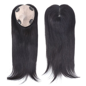 human hair toupee virgin hair topper 2023 new chinese silk base for women style natural straight free style