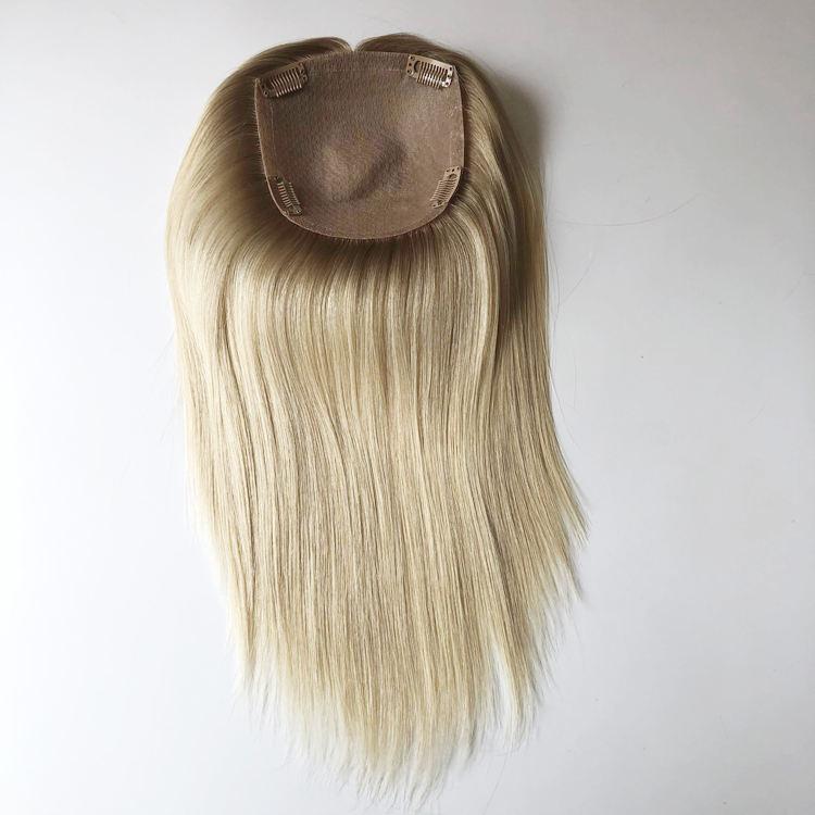 Human Hair Toupee Virgin hair Topper 2023 New Chinese Silk Base for Women Style Natural Straight Free Style