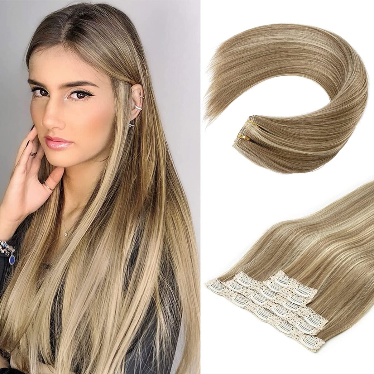 direct factory low costs! transform your look with our affordable dark brown luxe clip in hair extensions